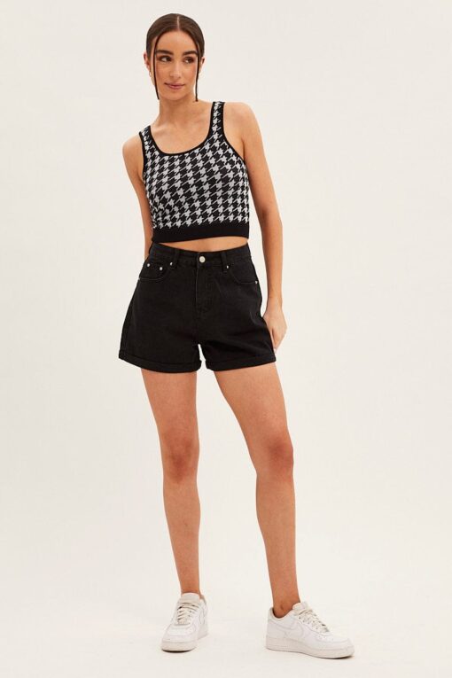 Check Tank Crop Top Seamless - Image 2